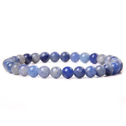 6 mm Naturstein-Armband – Apatit, Lapislazuli & Türkis für Damen & Herren