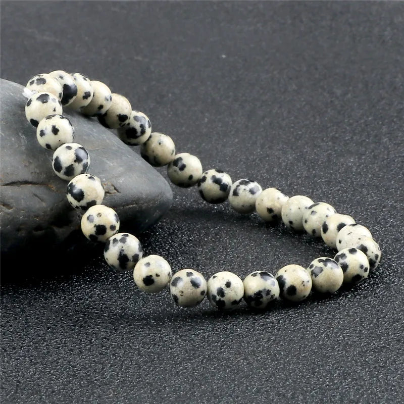 Heilstein-Armband aus Dalmatiner-Jaspis – Spiritueller Schmuck mit Bedeutung