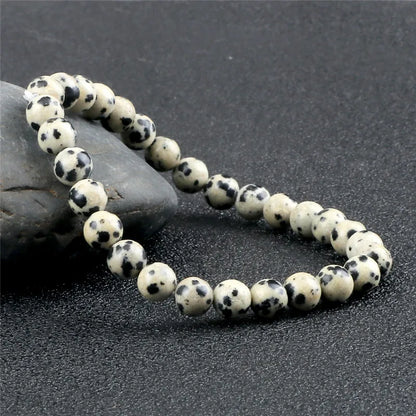 Heilstein-Armband aus Dalmatiner-Jaspis – Spiritueller Schmuck mit Bedeutung