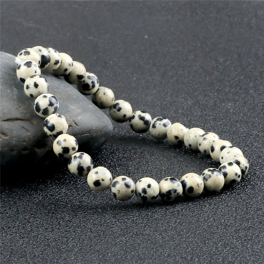 Heilstein-Armband aus Dalmatiner-Jaspis – Spiritueller Schmuck mit Bedeutung