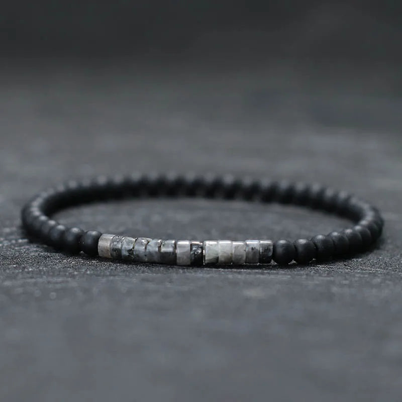 4 mm Kaiser-Onyx Armband – Minimalistisch & Unisex für Yoga & Meditation