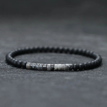 4 mm Kaiser-Onyx Armband – Minimalistisch & Unisex für Yoga & Meditation