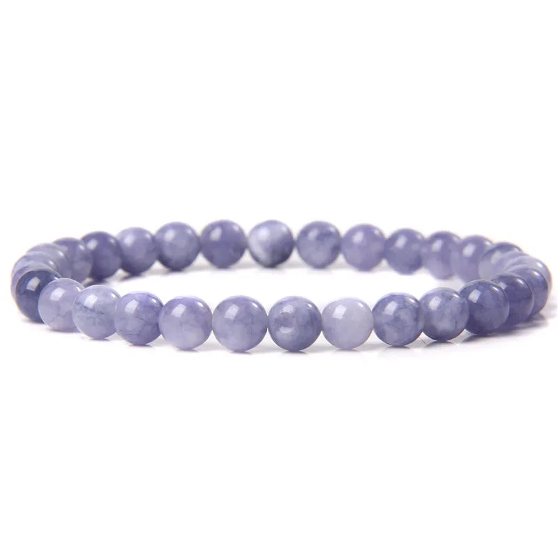 6 mm Naturstein-Armband – Apatit, Lapislazuli & Türkis für Damen & Herren