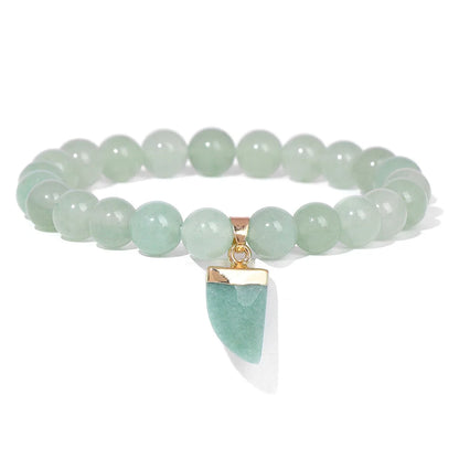 Kraftstein-Armband mit Symbolen – Naturstein-Schmuck für Frauen