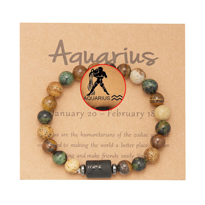 Tigerauge Sternzeichen-Armband – 12 Sternbilder Glücksarmband