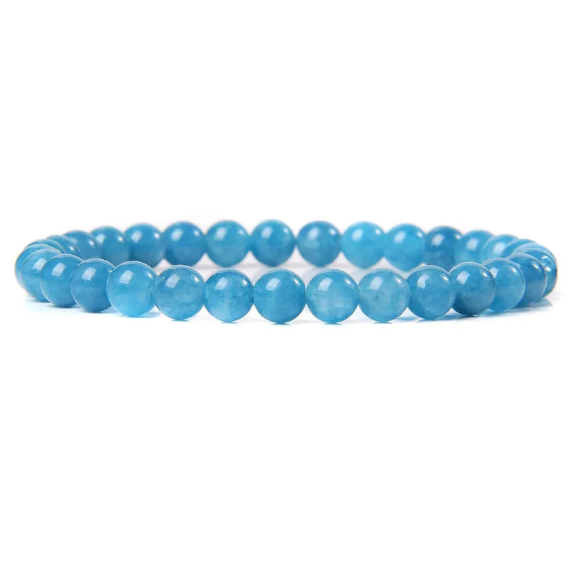 6 mm Naturstein-Armband – Apatit, Lapislazuli & Türkis für Damen & Herren
