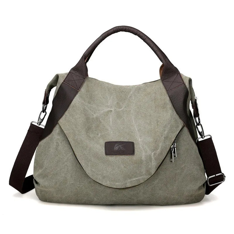 Canvas Damen Umhängetasche – Groß & Stylisch für Alltag & Reise