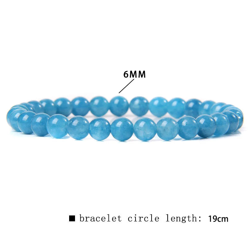 6 mm Naturstein-Armband – Apatit, Lapislazuli & Türkis für Damen & Herren