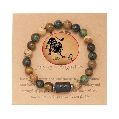 Tigerauge Sternzeichen-Armband – 12 Sternbilder Glücksarmband