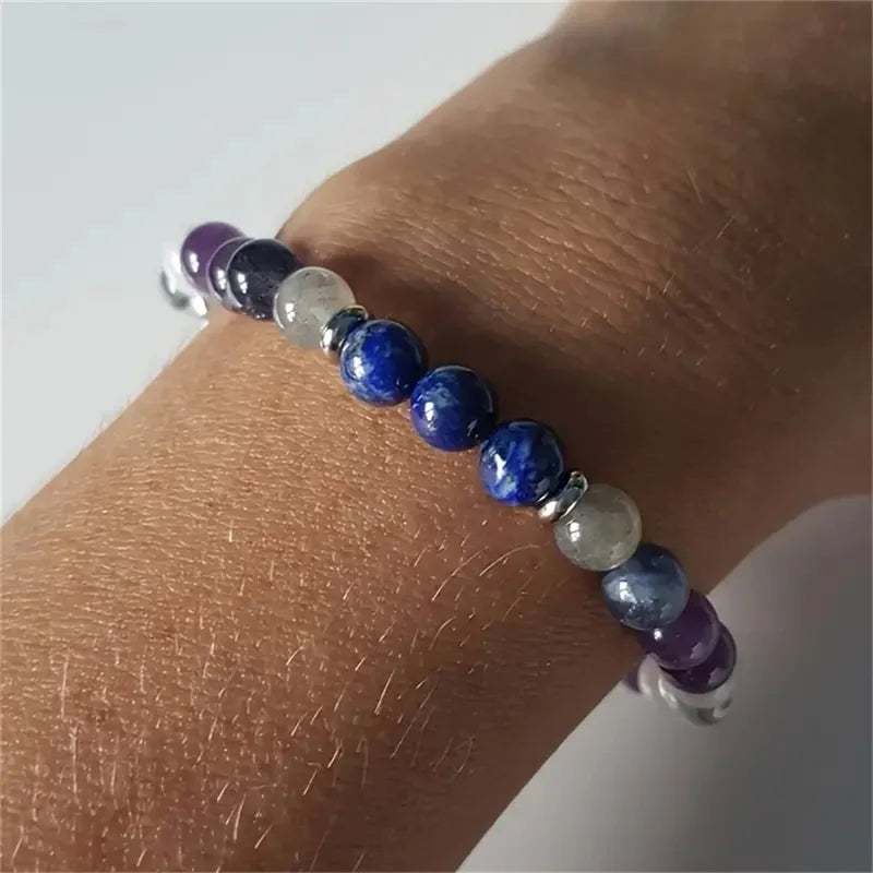 7-Chakra Naturstein-Armband – Energieschutz & Heilung für Damen & Herren