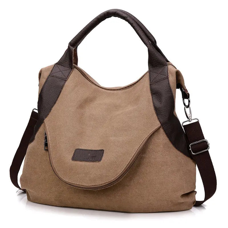 Canvas Damen Umhängetasche – Groß & Stylisch für Alltag & Reise