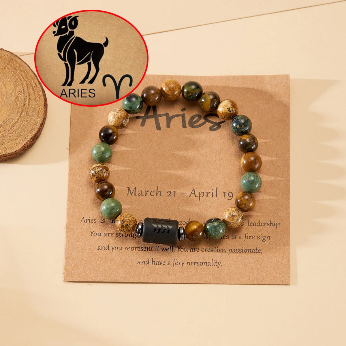 Tigerauge Sternzeichen-Armband – 12 Sternbilder Glücksarmband