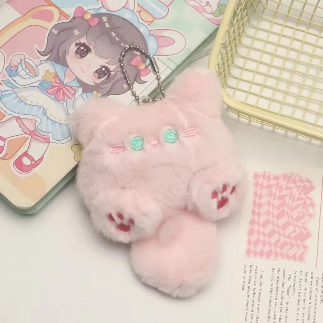 Plüsch Katze Schlüsselanhänger CJ