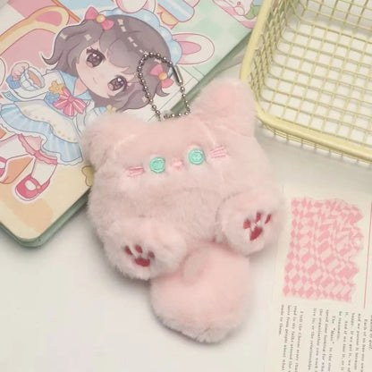 Plüsch Katze Schlüsselanhänger CJ