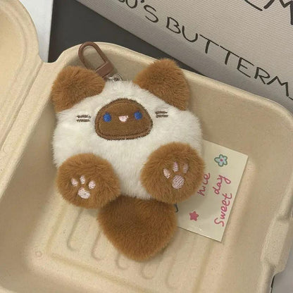 Plüsch Katze Schlüsselanhänger CJ